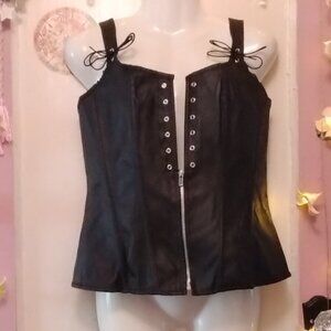 Charmian (XL) Faux Leather Corset